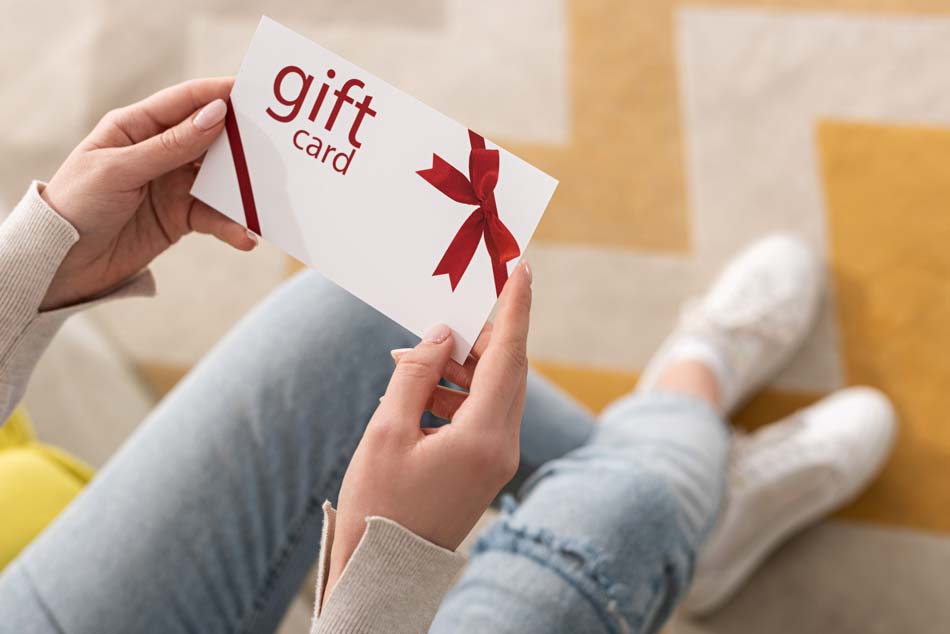 tarjeta regalo como alternativa a la cesta de navidad